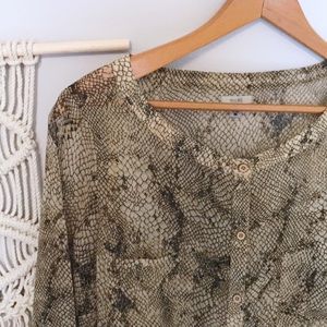 Sheer Snake inspired Blouse!